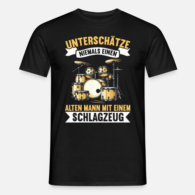 Drummer Drummer Percussion Musicians - Men's T-shirt - black