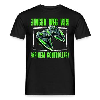 Gaming Gamer Gamer Video Player Console PC Gaming - Men's T-Shirt - black - Front - AI Model Male 178 light (178cm)