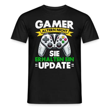Gaming Gamer Gamer Video Player Console PC Gaming - Men's T-Shirt - black - Front - AI Model Male 178 light (178cm)