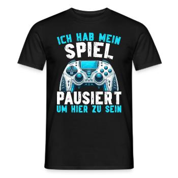 Gaming Gamer Gamer Video Player Console PC Gaming - Men's T-Shirt - black - Front - AI Model Male 178 light (178cm)