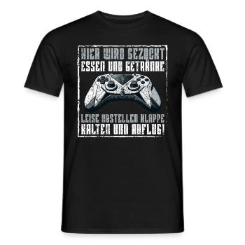 Gaming Gamer Gamer Video Player Console PC Gaming - Men's T-Shirt - black - Front - AI Model Male 178 light (178cm)