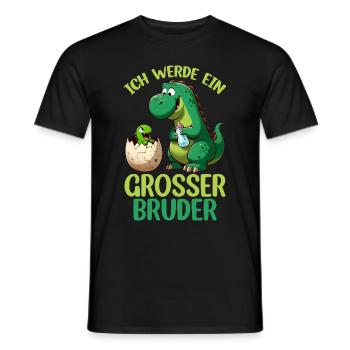 Ich Werde Großer Bruder Dinosaurier Neuer Bruder - Männer T-Shirt - Schwarz - Vorne - AI Model Male 178 light (178cm)