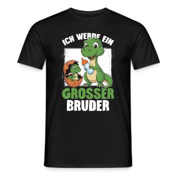 Ich Werde Großer Bruder Dinosaurier Neuer Bruder - Männer T-Shirt - Schwarz - Vorne - AI Model Male 178 light (178cm)