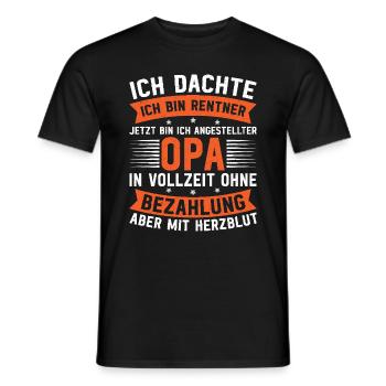 Grandpa, Grandpa, Grandpa, Grandpapa - Men's T-Shirt - black - Front - AI Model Male 178 light (178cm)