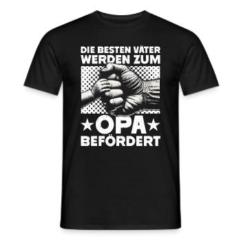 Grandpa, Grandpa, Grandpa, Grandpapa - Men's T-Shirt - black - Front - AI Model Male 178 light (178cm)