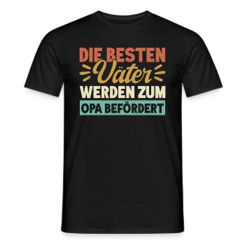 Grandpa, Grandpa, Grandpa, Grandpapa - Men's T-Shirt - black - Front - AI Model Male 178 light (178cm)