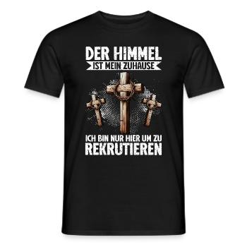 Jesus Christlich Katholiken Gläubiger Gottesdienst - Männer T-Shirt - Schwarz - Vorne - AI Model Male 178 light (178cm)