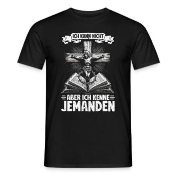 Jesus Christlich Katholiken Gläubiger Gottesdienst - Männer T-Shirt - Schwarz - Vorne - AI Model Male 178 light (178cm)