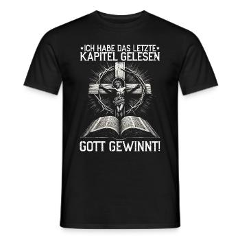 Jesus Christlich Katholiken Gläubiger Gottesdienst - Männer T-Shirt - Schwarz - Vorne - AI Model Male 178 light (178cm)