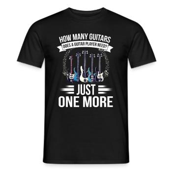 Bassiste, Guitariste, Guitare électrique - T-shirt homme - noir - Devant - AI Model Male 178 light (178cm)
