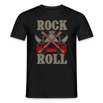 Bassiste, Guitariste, Guitare électrique - T-shirt homme - noir - Devant - AI Model Male 178 light (178cm)