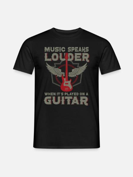 Bassgitarrist Gitarrist E -Gitarre - Männer T-Shirt - Schwarz