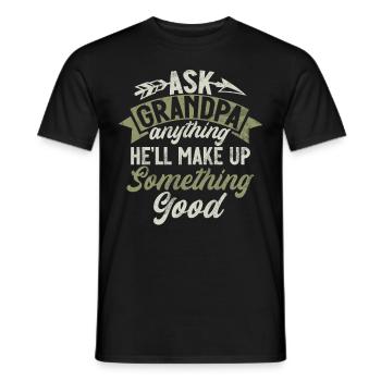 Grandad Großvater Opa Pops Großelternteil - Männer T-Shirt - Schwarz - Vorne - AI Model Male 178 light (178cm)