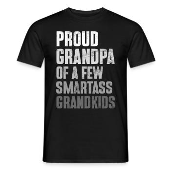 Grand-père Grand-père Pops Grand-parent - T-shirt homme - noir - Devant - AI Model Male 178 light (178cm)