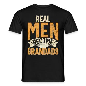 Grand-père Grand-père Pops Grand-parent - T-shirt homme - noir - Devant - AI Model Male 178 light (178cm)