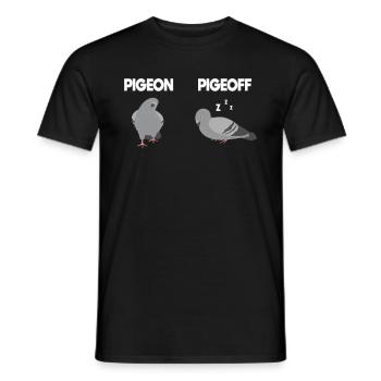 Pigeon Lovers Pigeons Bird Lovers - Men's T-Shirt - black - Front - AI Model Male 178 light (178cm)