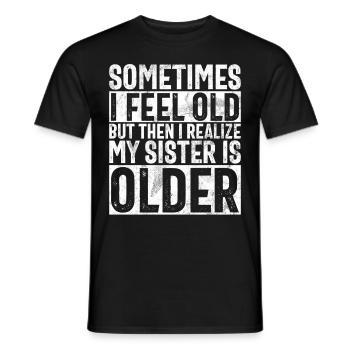 Sister Brother Matching Siblings Twins - Men's T-Shirt - black - Front - AI Model Male 178 light (178cm)