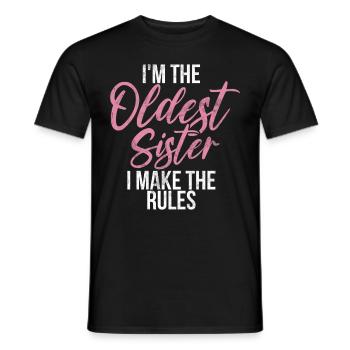 Sister Brother Matching Siblings Twins - Men's T-Shirt - black - Front - AI Model Male 178 light (178cm)