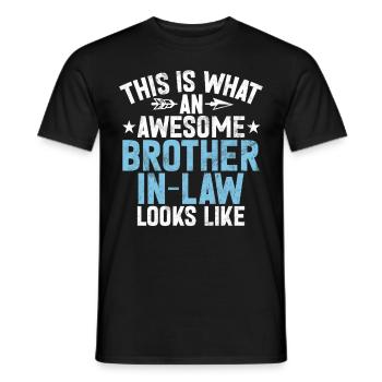 Sister Brother Matching Siblings Twins - Men's T-Shirt - black - Front - AI Model Male 178 light (178cm)