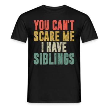 Sister Brother Matching Siblings Twins - Men's T-Shirt - black - Front - AI Model Male 178 light (178cm)