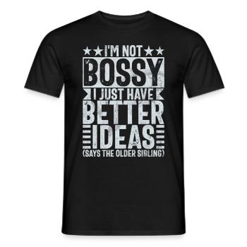 Sister Brother Matching Siblings Twins - Men's T-Shirt - black - Front - AI Model Male 178 light (178cm)