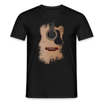 Gitarrist Gitarrist Musiker Gitarrenmusik - Männer T-Shirt - Schwarz - Vorne - AI Model Male 178 light (178cm)