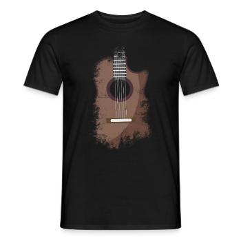 Gitarrist Gitarrist Musiker Gitarrenmusik - Männer T-Shirt - Schwarz - Vorne - AI Model Male 178 light (178cm)