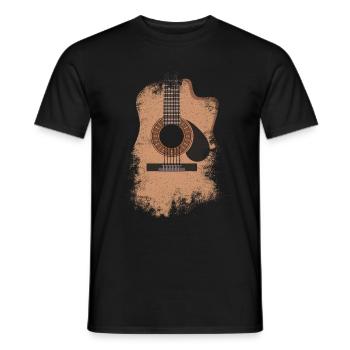 Gitarrist Gitarrist Musiker Gitarrenmusik - Männer T-Shirt - Schwarz - Vorne - AI Model Male 178 light (178cm)