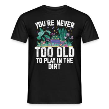 Garden Plants Gardener Garden Lover Planting - Men's T-Shirt - black - Front - AI Model Male 178 light (178cm)