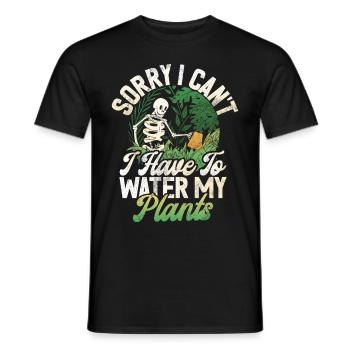 Garden Plants Gardener Garden Lover Planting - Men's T-Shirt - black - Front - AI Model Male 178 light (178cm)