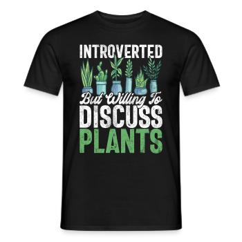 Garden Plants Gardener Garden Lover Planting - Men's T-Shirt - black - Front - AI Model Male 178 light (178cm)