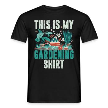 Garden Plants Gardener Garden Lover Planting - Men's T-Shirt - black - Front - AI Model Male 178 light (178cm)