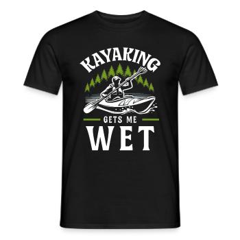 Kayak -Kayak -Paddle Lovers Kayak Adventure - Men's T-Shirt - black - Front - AI Model Male 178 light (178cm)