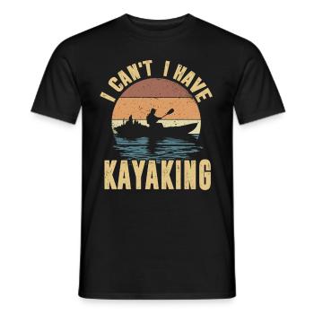Kayak -Kayak -Paddle Lovers Kayak Adventure - Men's T-Shirt - black - Front - AI Model Male 178 light (178cm)
