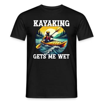 Kayak -Kayak -Paddle Lovers Kayak Adventure - Men's T-Shirt - black - Front - AI Model Male 178 light (178cm)