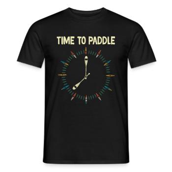 Kayak -Kayak -Paddle Lovers Kayak Adventure - Men's T-Shirt - black - Front - AI Model Male 178 light (178cm)