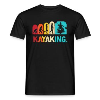 Kayak -Kayak -Paddle Lovers Kayak Adventure - Men's T-Shirt - black - Front - AI Model Male 178 light (178cm)
