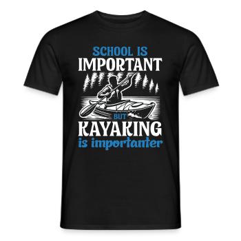 Kayak -Kayak -Paddle Lovers Kayak Adventure - Men's T-Shirt - black - Front - AI Model Male 178 light (178cm)