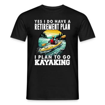 Kayak -Kayak -Paddle Lovers Kayak Adventure - Men's T-Shirt - black - Front - AI Model Male 178 light (178cm)
