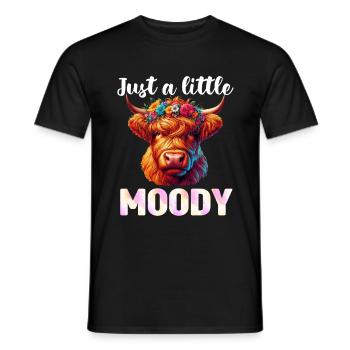 Scottish Highland Cow Scotland Farm - Men's T-Shirt - black - Front - AI Model Male 178 light (178cm)