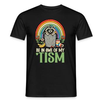 Soyez en admiration devant mes ratons laveurs autistes - T-shirt homme - noir - Devant - AI Model Male 178 light (178cm)