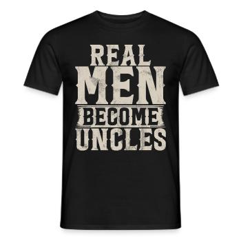 Meilleur oncle fier oncle citation humour - T-shirt homme - noir - Devant - AI Model Male 178 light (178cm)