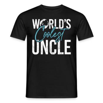 Meilleur oncle fier oncle citation humour - T-shirt homme - noir - Devant - AI Model Male 178 light (178cm)