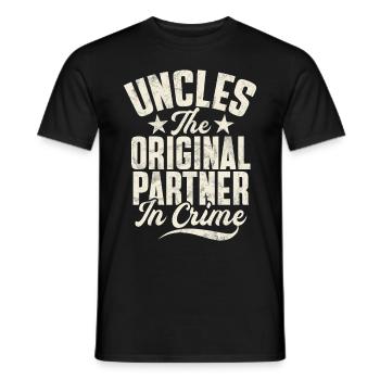 Meilleur oncle fier oncle citation humour - T-shirt homme - noir - Devant - AI Model Male 178 light (178cm)