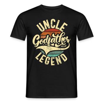Meilleur oncle fier oncle citation humour - T-shirt homme - noir - Devant - AI Model Male 178 light (178cm)