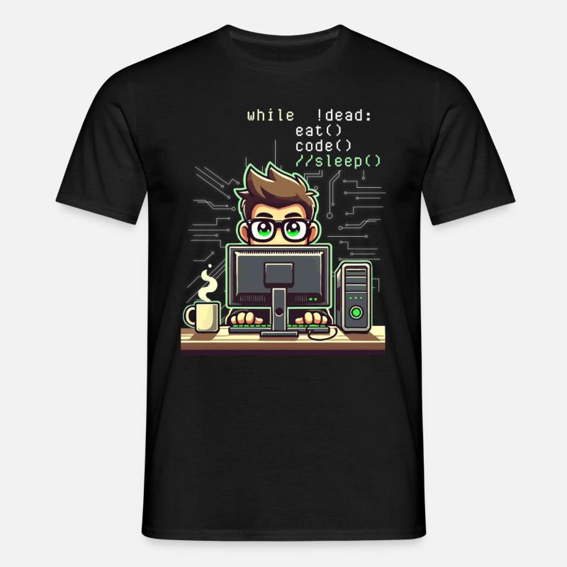 Programmierer Computercodierungssoftwareentwickler - Männer T-Shirt - Schwarz