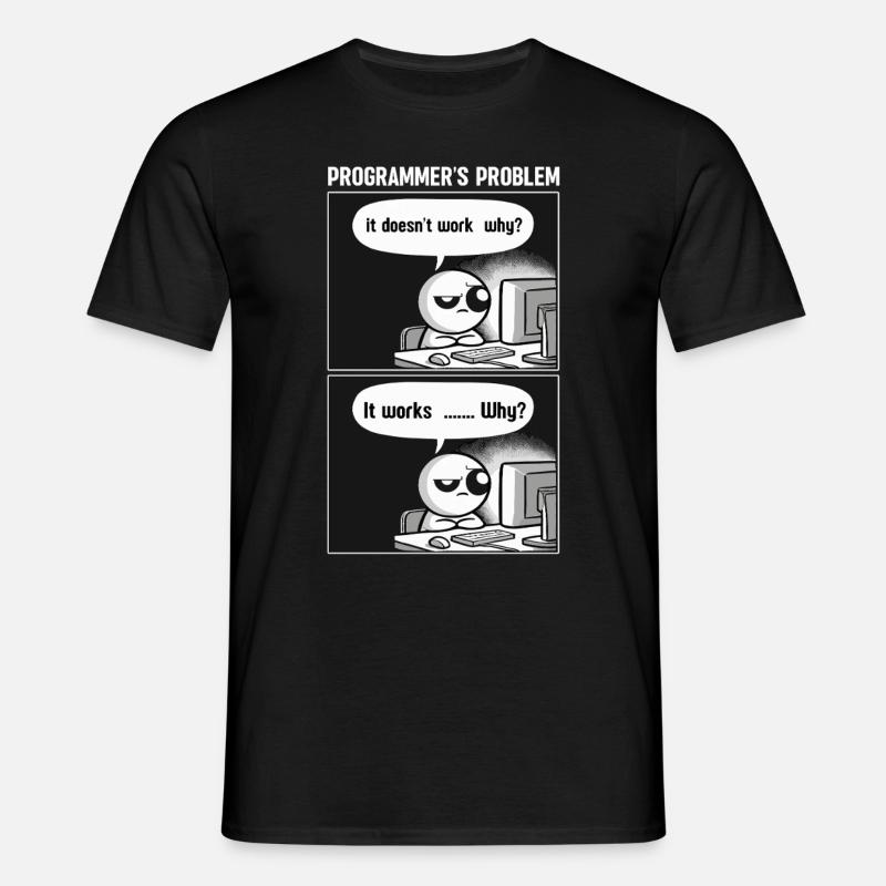 Programmierer Computercodierungssoftwareentwickler - Männer T-Shirt - Schwarz