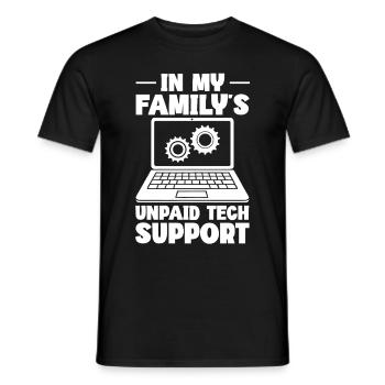 Programmeur, Codage informatique, Développeur de logiciels - T-shirt homme - noir - Devant - AI Model Male 178 light (178cm)