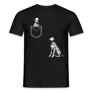 Dalmatiner Hunde Liebhaber Hundebesitzer - Männer T-Shirt - Schwarz - Vorne - AI Model Male 178 light (178cm)