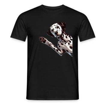 Dalmatiner Hunde Liebhaber Hundebesitzer - Männer T-Shirt - Schwarz - Vorne - AI Model Male 178 light (178cm)